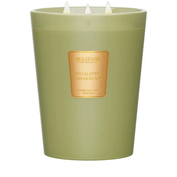 M & Sense Rosemary Eucalyptus Scented Candle NEW - Picture 3 of 10